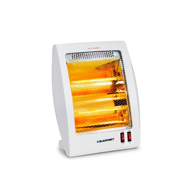Chauffage à quartz Blaupunkt - Puissance 800 W - Température réglable - Oscillateur - 2 tubes halogènes - Interrupteur anti-basc