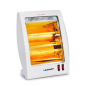 Chauffage à quartz Blaupunkt - Puissance 800 W - Température réglable - Oscillateur - 2 tubes halogènes - Interrupteur anti-basc
