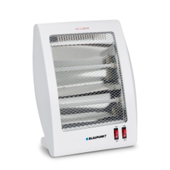 Chauffage à quartz Blaupunkt - Puissance 800 W - Température réglable - Oscillateur - 2 tubes halogènes - Interrupteur anti-basc