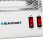 Chauffage à quartz Blaupunkt - Puissance 800 W - Température réglable - Oscillateur - 2 tubes halogènes - Interrupteur anti-basc