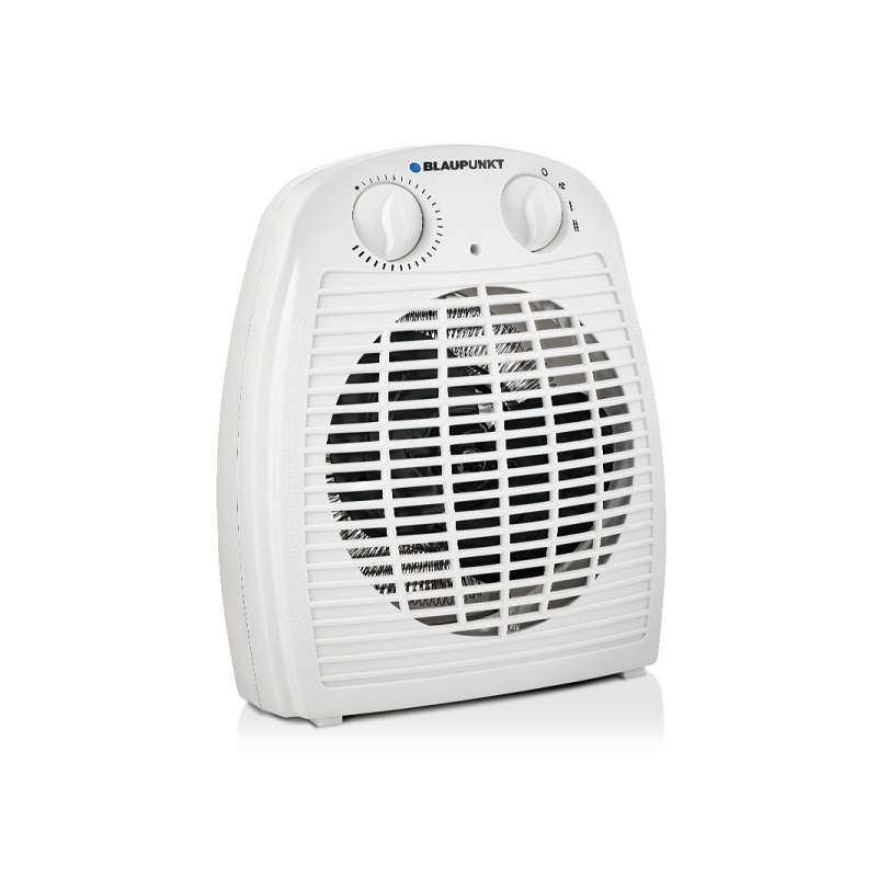 Chauffage d'appoint Blaupunkt - Puissance 2000 W - Température réglable - Fonction ventilateur - Thermostat - Blanc