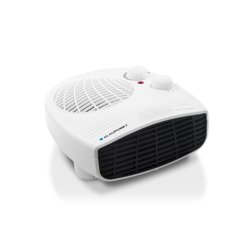 Chauffage horizontal portable Blaupunkt - Puissance 2000 W - Température réglable - Fonction ventilateur - Thermostat - Blanc