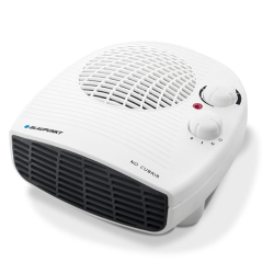 Chauffage horizontal portable Blaupunkt - Puissance 2000 W - Température réglable - Fonction ventilateur - Thermostat - Blanc