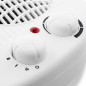 Chauffage horizontal portable Blaupunkt - Puissance 2000 W - Température réglable - Fonction ventilateur - Thermostat - Blanc