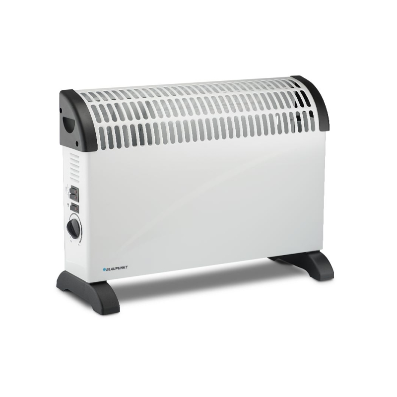 Radiateur convecteur Blaupunkt - Puissance 2000 W - Thermostat réglable - Ventilateur turbo indépendant - Poignées intégrées - 5