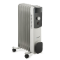 Radiateur à bain d'huile Blaupunkt - Puissance 1500 W - Roulettes - Thermostat réglable - Rangement du cordon - Poignée latérale