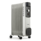 Radiateur à bain d'huile Blaupunkt - Puissance 2000 W - Roulettes - Thermostat réglable - Rangement du cordon - Poignée latérale