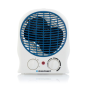 Chauffage d'appoint Blaupunkt - Puissance 2000 W - Température réglable - Fonction ventilateur - Thermostat - Blanc et bleu