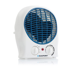 Chauffage d'appoint Blaupunkt - Puissance 2000 W - Température réglable - Fonction ventilateur - Thermostat - Blanc et bleu