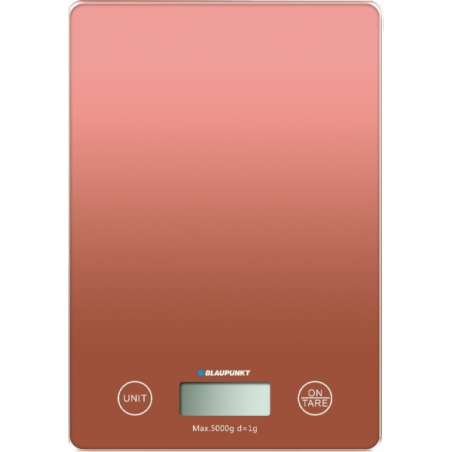 Balance de cuisine numérique Blaupunkt 5 kg avec plateau en verre - Écran LCD - Fonction tare - Haute précision (1 g) - Arrêt au