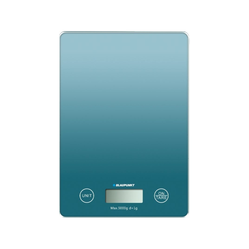 Balance de cuisine numérique Blaupunkt 5 kg avec plateau en verre - Écran LCD - Fonction tare - Haute précision (1 g) - Arrêt au
