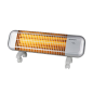 Chauffage à quartz Orbegozo BPM 0105 - Puissance 1200 W - Sécurité anti-basculement - 2 niveaux de chaleur - Roulettes de transp