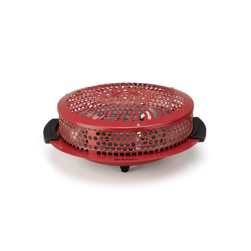 Brasero électrique Orbegozo BR 90 - Puissance 900 W - Grille de sécurité - Poignées froides au toucher - 2 niveaux de chaleur -