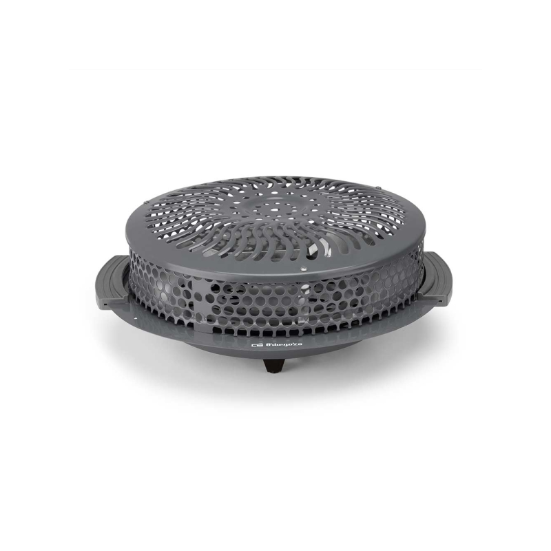 Brasero électrique Orbegozo BR 92 - Puissance 900 W - Grille de sécurité - Poignées froides au toucher - 2 niveaux de chaleur -