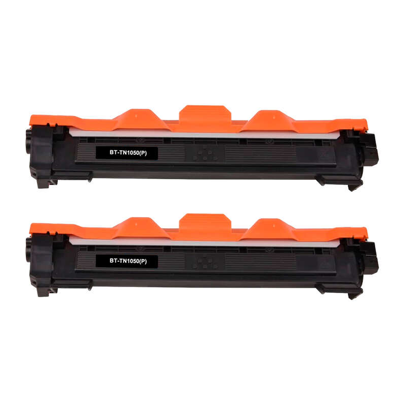 Brother TN1050 Noir Pack de 2 Cartouches Toner Génériques