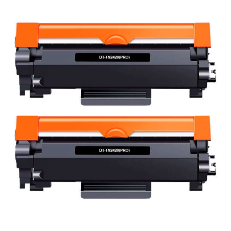 Pack 2 toners compatibles BROTHER TN-2420 noir (mkp)