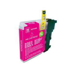 LOT de 50 VRAC - Brother LC980XL/LC1100XL/LC985XL Cartouche d'encre générique magenta - Remplace LC980M/LC1100M/LC985M