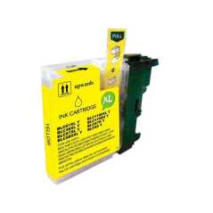 LOT de 50 VRAC - Brother LC980XL/LC1100XL/LC985XL Cartouche d'encre générique jaune - Remplace LC980Y/LC1100Y/LC985Y