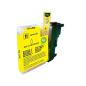 LOT de 50 VRAC - Brother LC980XL/LC1100XL/LC985XL Cartouche d'encre générique jaune - Remplace LC980Y/LC1100Y/LC985Y