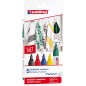 Edding 4500 Lot de 5 marqueurs textiles permanents basiques Edding 4500 Lot de 5 marqueurs textiles permanents basiques