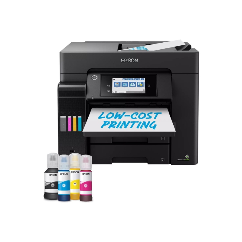 Imprimante multifonction couleur Epson EcoTank ET5855, fax recto verso, Wi-Fi, 25 ppm, chargeur automatique de documents (ADF) d