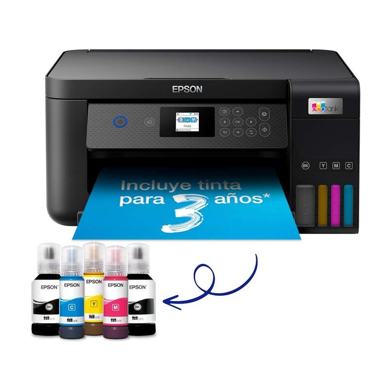Imprimante multifonction couleur Epson EcoTank ET2870 WiFi 33 ppm - Écran LCD couleur
