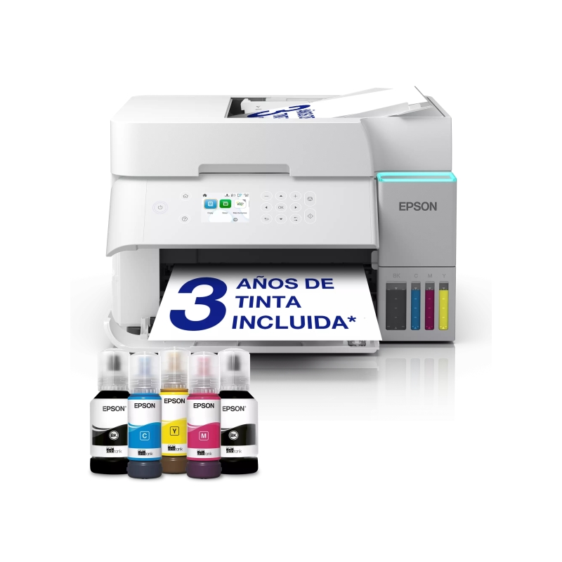 Imprimante multifonction couleur Epson EcoTank ET-3956, recto verso, Wi-Fi, 35 ppm - Chargeur automatique de documents de 30 feu