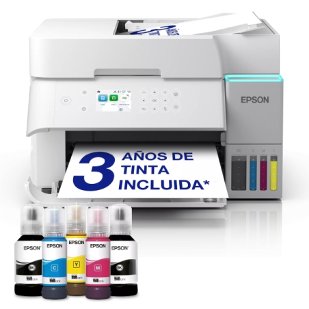 Imprimante multifonction couleur Epson EcoTank ET-3956, recto verso, Wi-Fi, 35 ppm - Chargeur automatique de documents de 30 feu