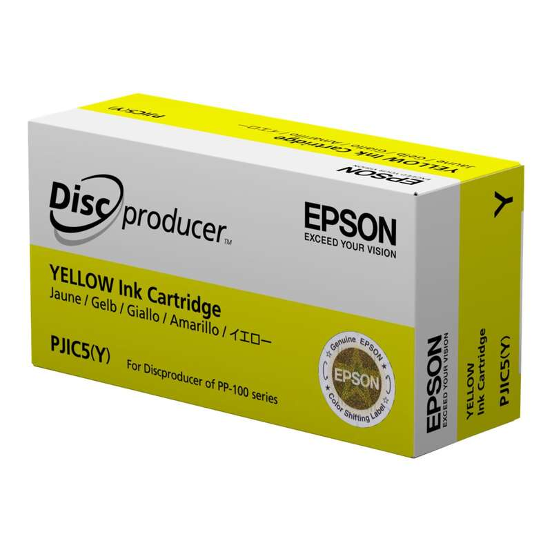 Cartouche d'encre jaune d'origine Epson PJIC5 - C13S020451