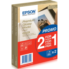 Epson Premium Glossy Photo Pack de 80 Hojas de Papel Fotografico - 10x15cm - Gramaje de 255g/m2 - Acabado Brillante - Compatible