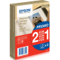 Epson Premium Glossy Photo Pack de 80 Hojas de Papel Fotografico - 10x15cm - Gramaje de 255g/m2 - Acabado Brillante - Compatible