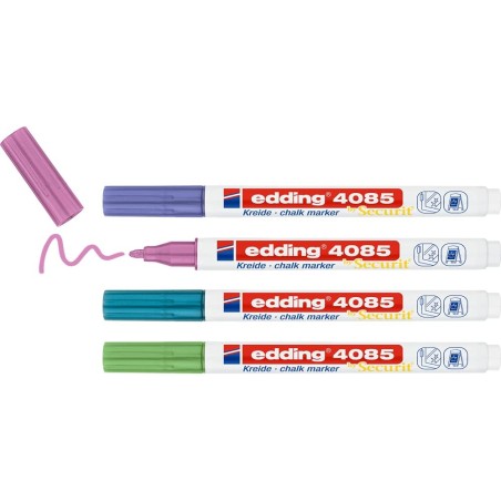 Edding 4085 marqueurs craie liquide métalliques lot de 4