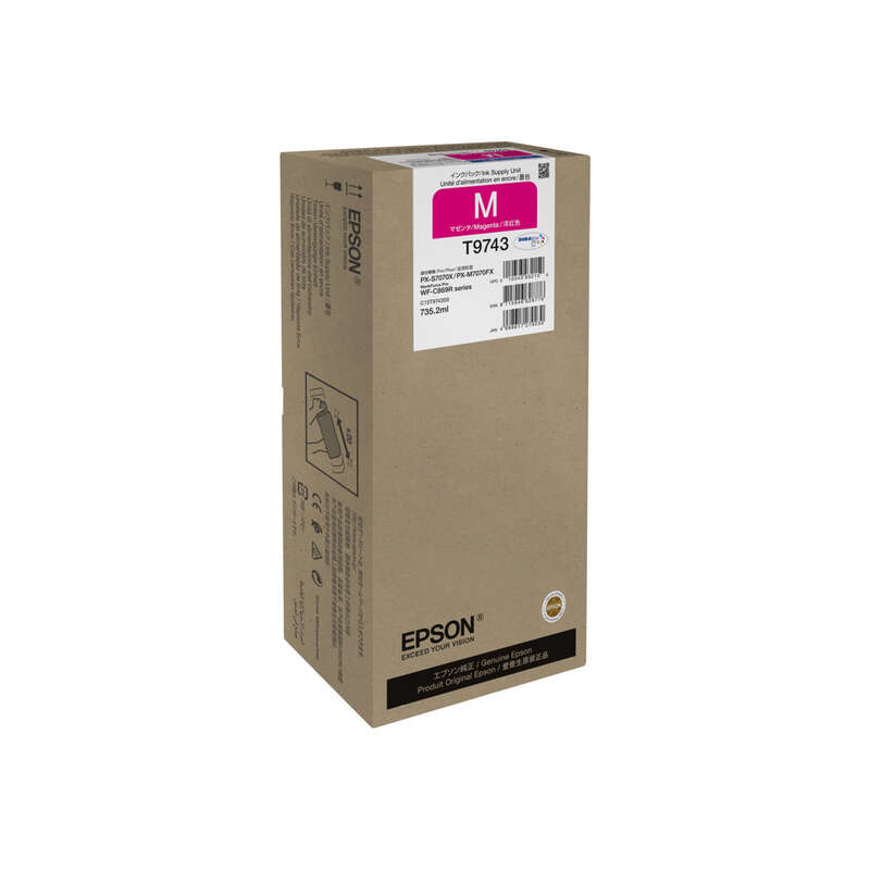 Cartouche d'encre originale Epson T9743 Magenta - C13T974300