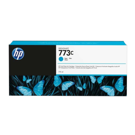 Cartouche d'encre cyan authentique HP 773C - C1Q42A