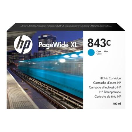 Cartouche d'encre cyan HP 843C XL d'origine - C1Q66A