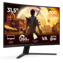 AOC G4 C32G42ZE Monitor 31.5" Curvo 1500R LED VA FullHD 240Hz - Respuesta 1ms - HDMI, DisplayPort, Audio - Montaje VESA 100x100