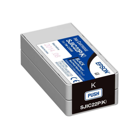 Cartouche d'encre noire d'origine Epson SJIC22P - C33S020601/SJIC22P(K)