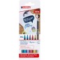Edding 1340 Brush lot de 6 marqueurs pinceau couleurs assorties Edding 1340 Brush lot de 6 marqueurs pinceau couleurs assorties