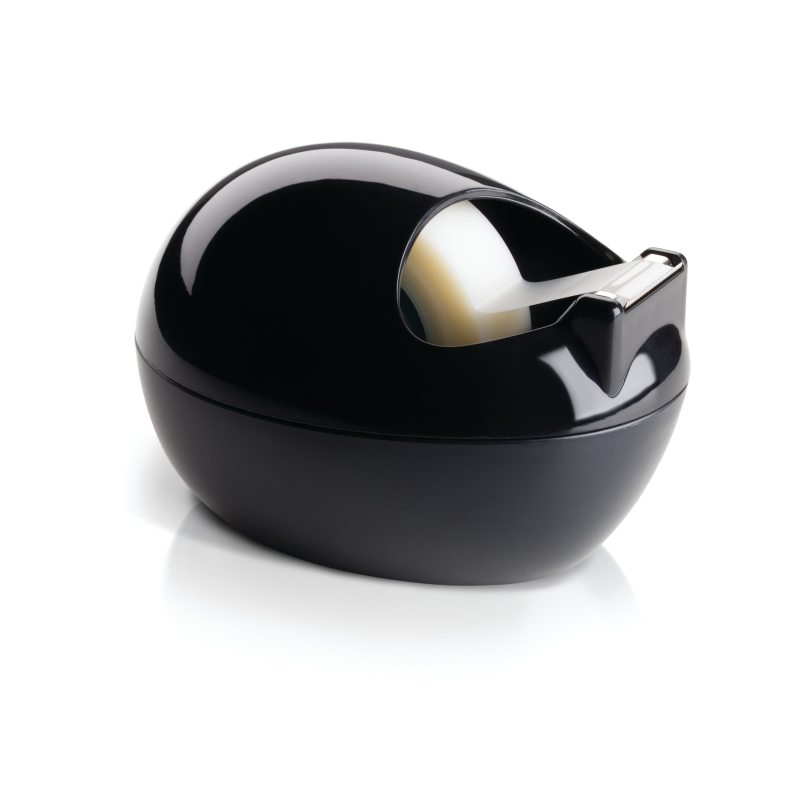 Dévidoir de ruban adhésif Scotch - Pour rubans jusqu'à 19 mm x 7,5 m - Ruban inclus - Style moderne - Noir