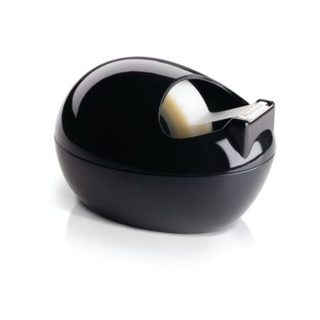 Dévidoir de ruban adhésif Scotch - Pour rubans jusqu'à 19 mm x 7,5 m - Ruban inclus - Style moderne - Noir
