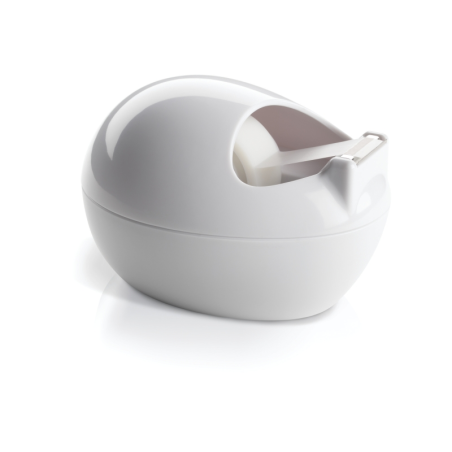 Dévidoir de ruban adhésif Scotch - Pour rubans jusqu'à 19 mm x 7,5 m - Ruban invisible inclus - Style moderne - Blanc