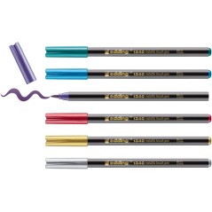 Edding 1340 Brush lot de 6 marqueurs pinceau couleurs assorties