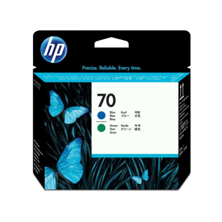 Tête d'impression d'origine HP 70 bleu/vert - C9408A