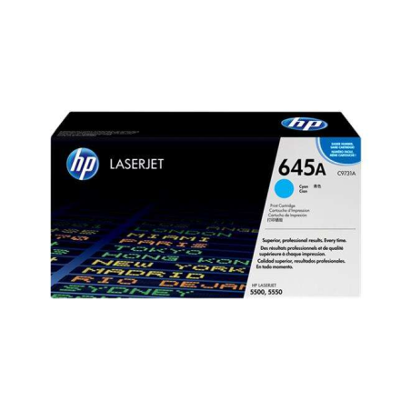 Cartouche de toner cyan d'origine HP C9731A - 645A