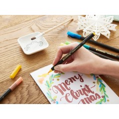 marqueur Edding 1340 calligraphie carte