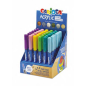 Présentoir acrylique Carioca avec 36 marqueurs de peinture acrylique - Pointe pinceau - Encre à l'eau - Haute couverture - Coule