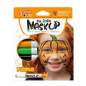 Pack de 3 masques Carioca à la citrouille - Couleurs vives - Lavable - À base d'eau - Comprend deux tutoriels étape par étape -