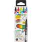Lot de 5 marqueurs Carioca Fineliner Study - Pointe acétal blanche 0,5 mm - Couleurs assorties
