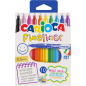 Lot de 10 feutres Carioca Fineliner - Pointe acétal blanche 0,5 mm - Couleurs assorties