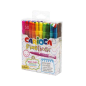 Lot de 30 feutres Carioca Fineliner - Pointe acétal blanche 0,5 mm - Couleurs assorties